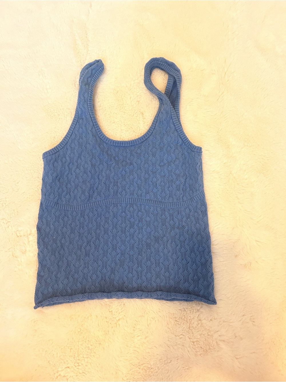 PacSun Blue Cable Knit Tank Top